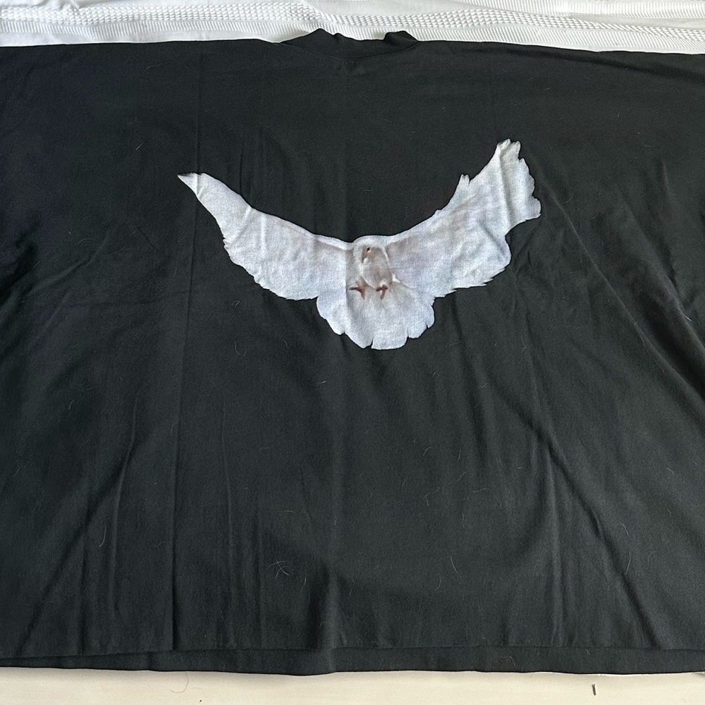 Yeezy Gap T-shirt/ Engineered By Balenciaga Charcoal Sweatshirt Tee With Dove